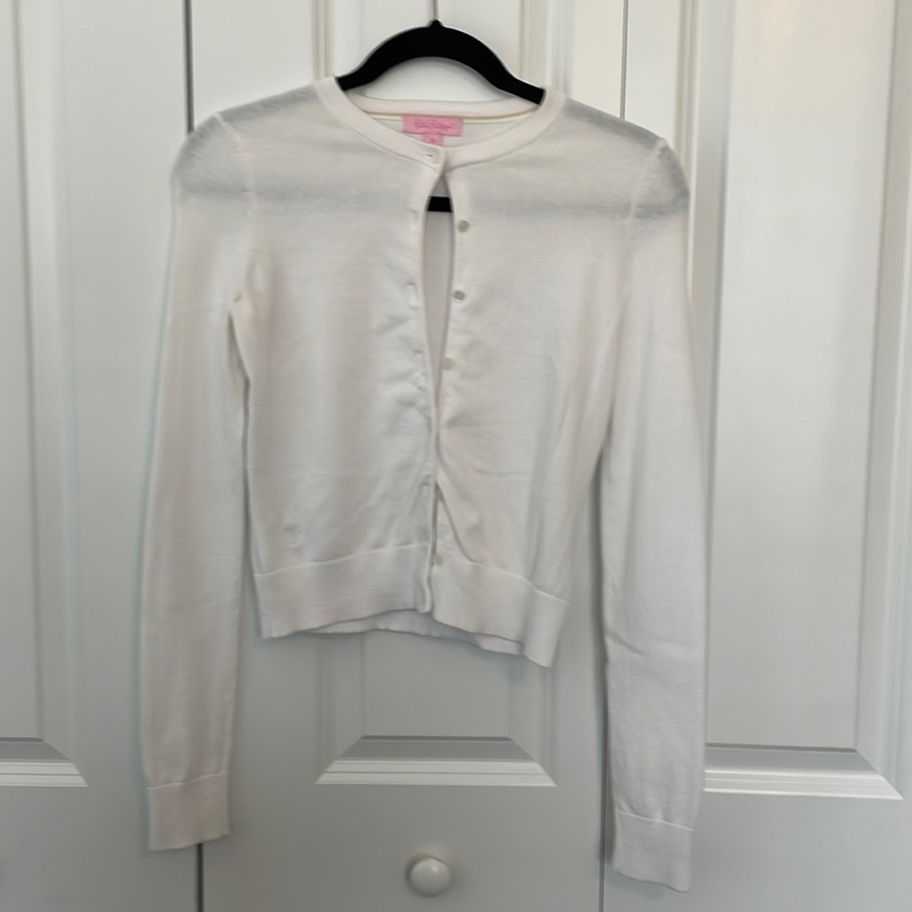 Lilly Pulitzer XS White Cardigan